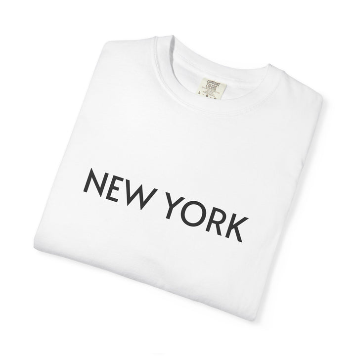 NEW YORK UNISEX GARMENT DYED T-SHIRT