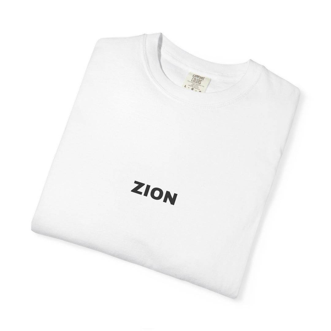 ZION UNISEX GARMENT DYED T-SHIRT