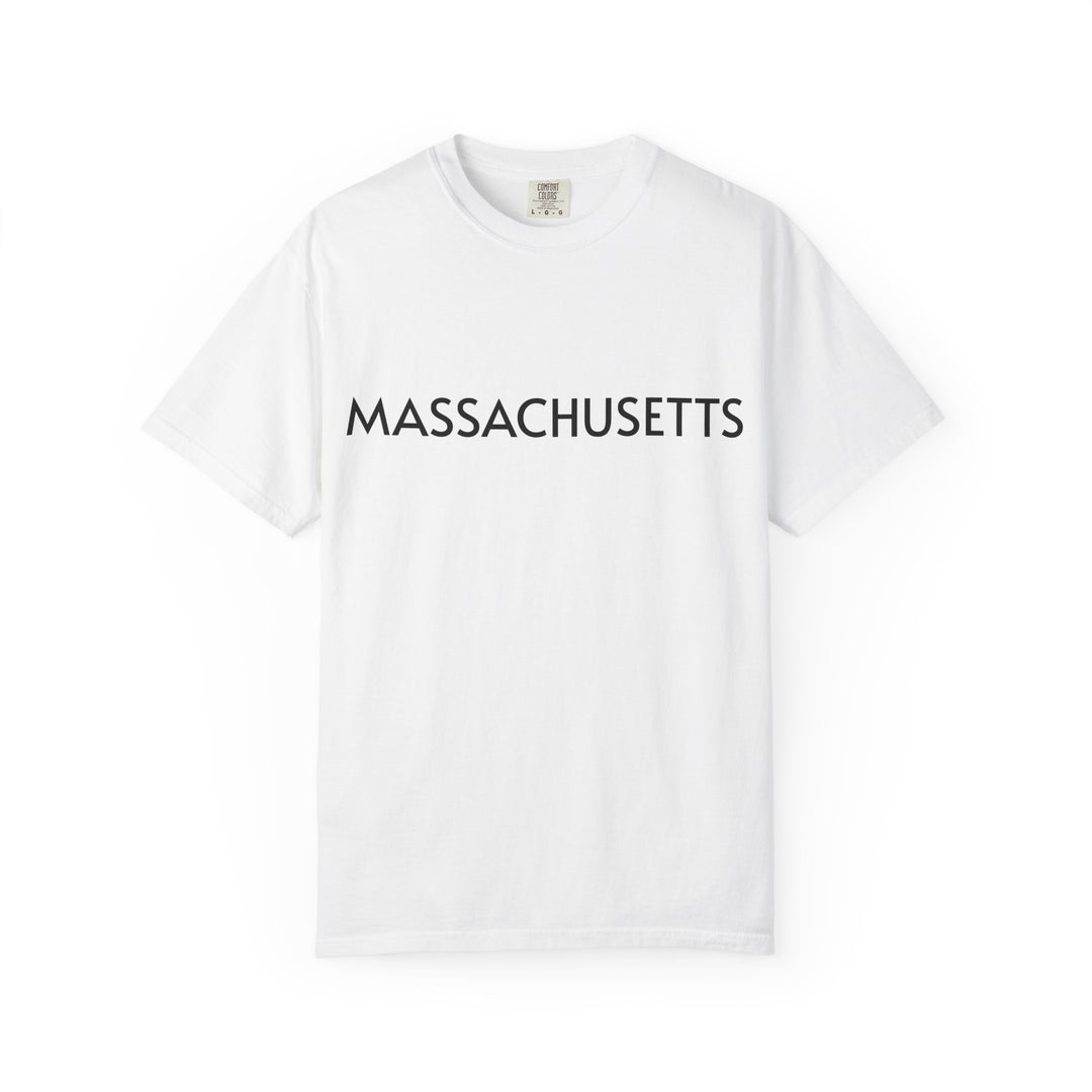 MASSACHUSETTS UNISEX GARMENT DYED T-SHIRT