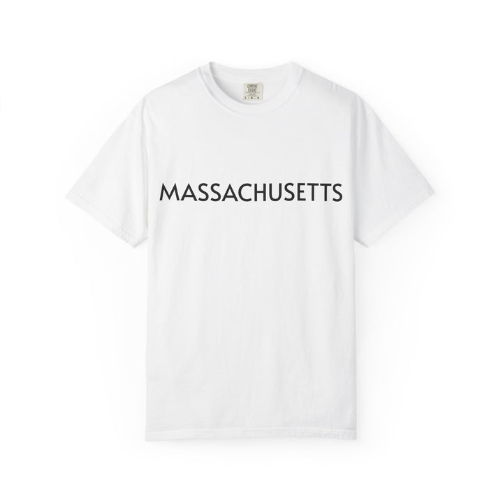 MASSACHUSETTS UNISEX GARMENT DYED T-SHIRT