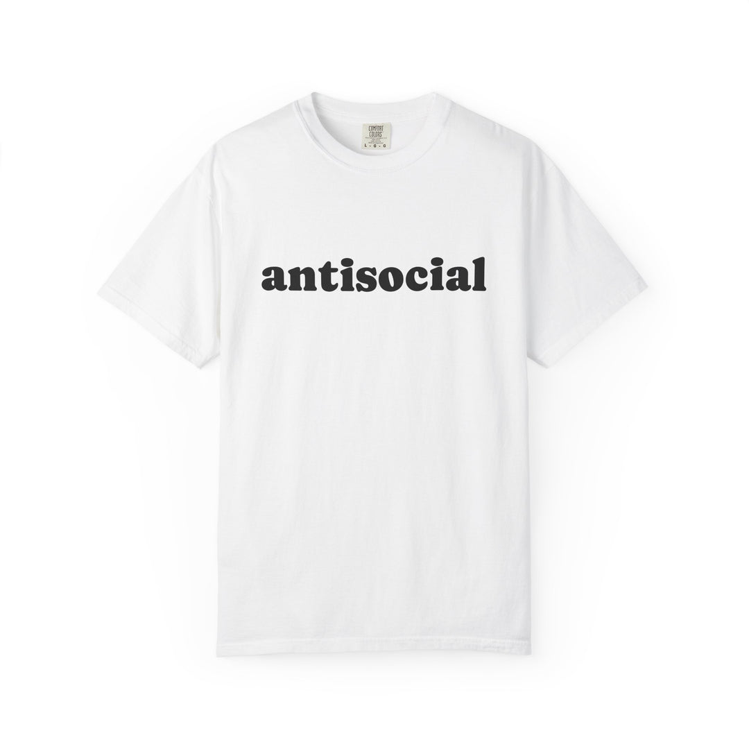 ANTISOCIAL UNISEX GARMENT DYED T-SHIRT