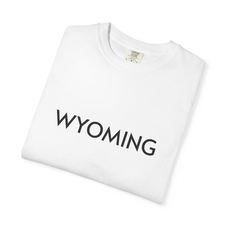 WYOMING UNISEX GARMENT DYED T-SHIRT