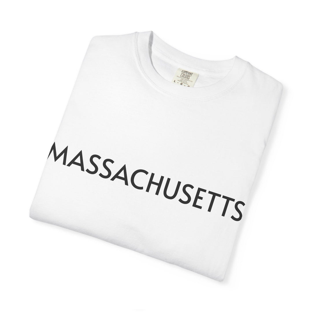 MASSACHUSETTS UNISEX GARMENT DYED T-SHIRT