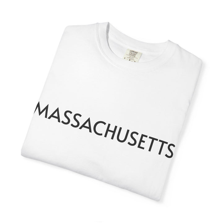 MASSACHUSETTS UNISEX GARMENT DYED T-SHIRT