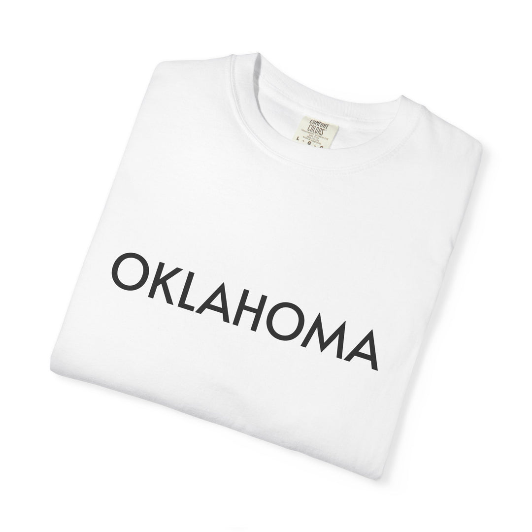 OKLAHOMA UNISEX GARMENT DYED T-SHIRT