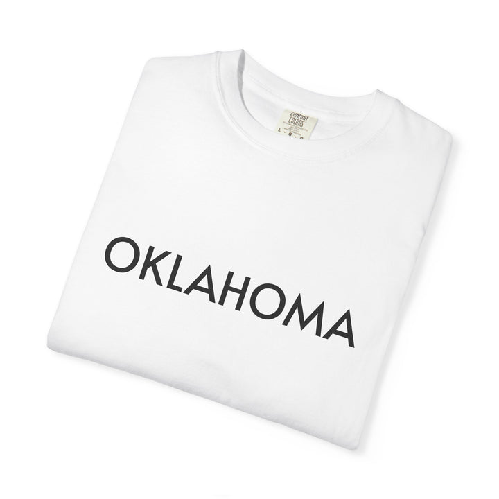 OKLAHOMA UNISEX GARMENT DYED T-SHIRT