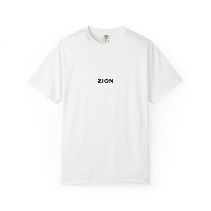 ZION UNISEX GARMENT DYED T-SHIRT