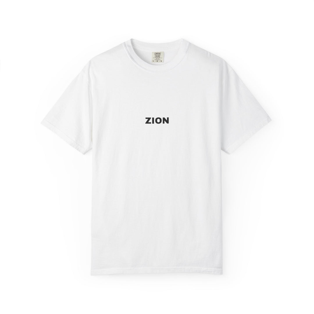 ZION UNISEX GARMENT DYED T-SHIRT