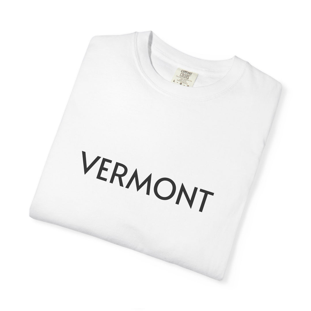 VERMONT UNISEX GARMENT DYED T-SHIRT