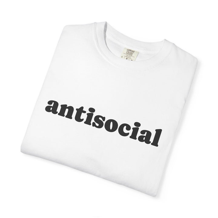 ANTISOCIAL UNISEX GARMENT DYED T-SHIRT