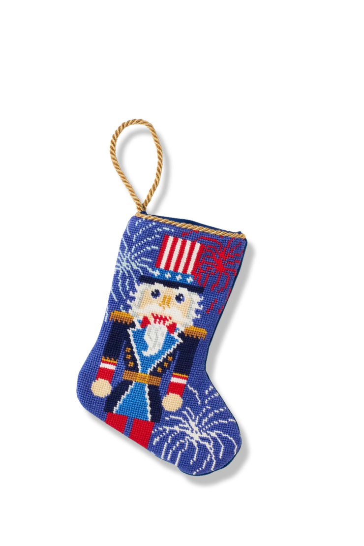 STARS AND STRIPES SAM NUTCRACKER BAUBLE STOCKINGS