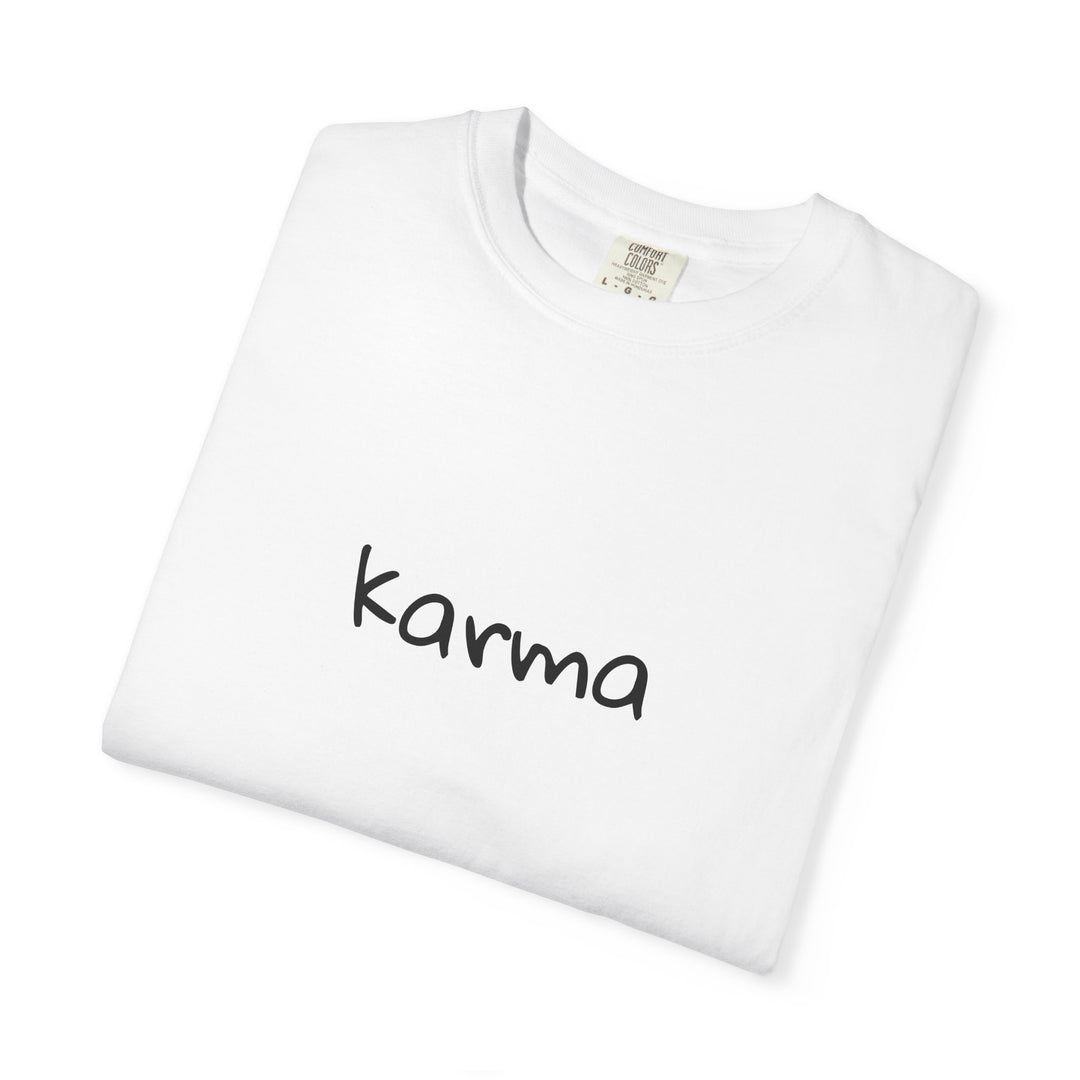 KARMA UNISEX GARMENT DYED T-SHIRT