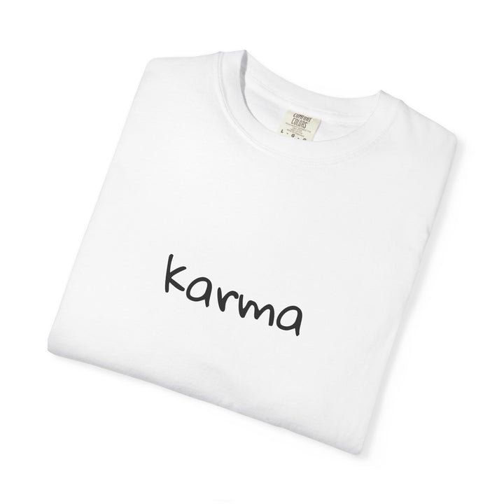 KARMA UNISEX GARMENT DYED T-SHIRT