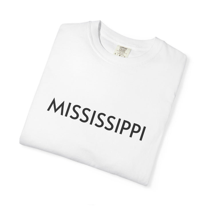 MISSISSIPPI UNISEX GARMENT DYED T-SHIRT