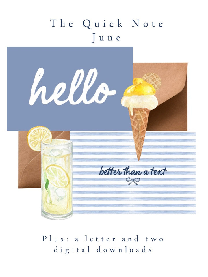 THE QUICK NOTE POSTCARD SUBSCRIPTION