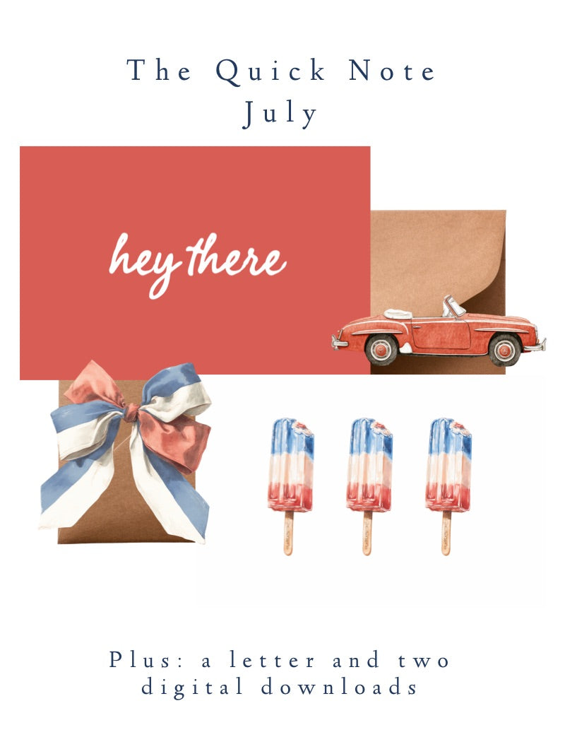 THE QUICK NOTE POSTCARD SUBSCRIPTION