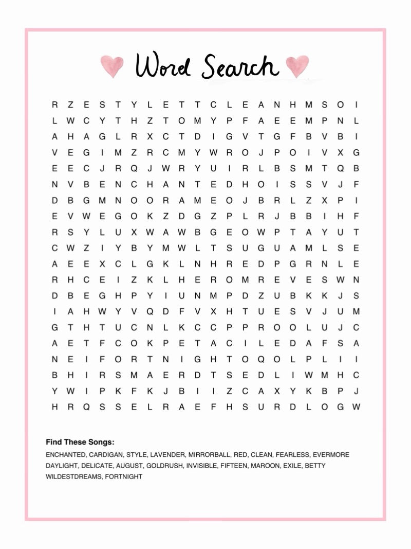 WHO KNOWS, WORD SEARCH &amp; SCAVENGER HUNT DIGITAL DOWNLOAD BUNDLE