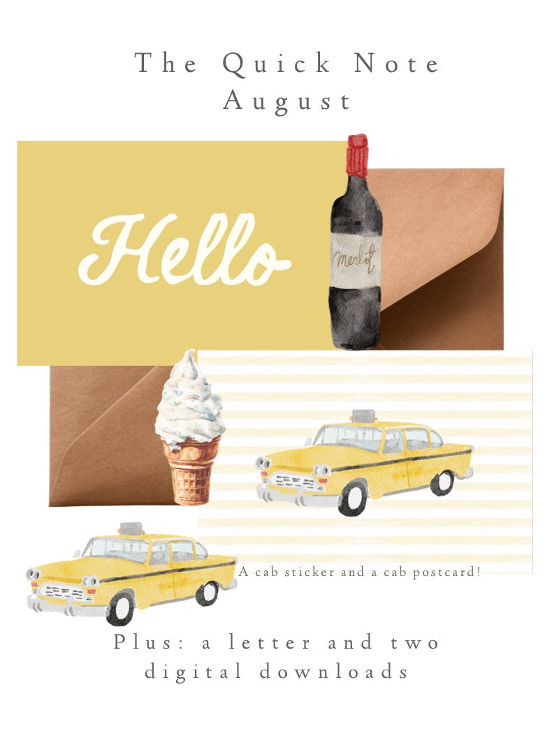 THE QUICK NOTE POSTCARD SUBSCRIPTION