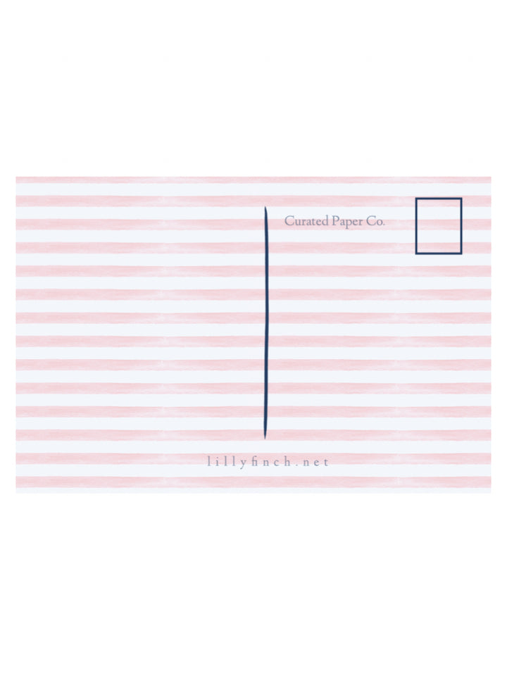 HELLO POSTCARD IN RED